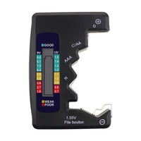 ILBT-064 / BAT-377 Battery Tester Checker C AA AAA D N 9V 1.5V Button Cell Batteries Clear Bar Graph LCD Display Pocket Size - Instrulife