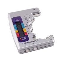 ILBT-064 / BAT-377 Battery Tester Checker C AA AAA D N 9V 1.5V Button Cell Batteries Clear Bar Graph LCD Display Pocket Size - Instrulife
