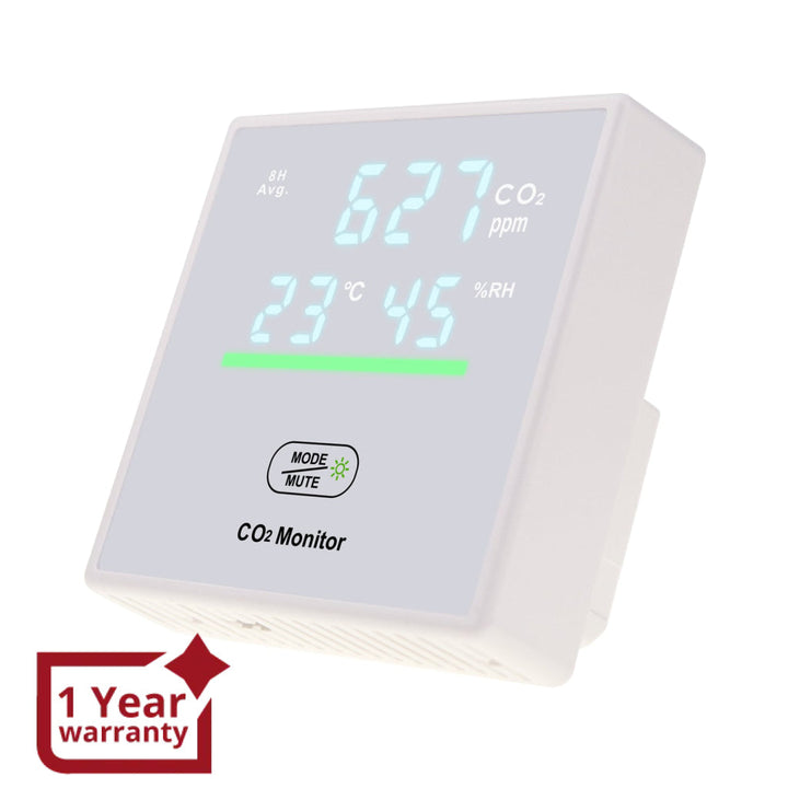 ILAQ-7730 Smart CO2 Carbon Dioxide Indoor Air Quality Monitor Temperature Humidity Measurement for Bedroom Close Rooms Offices Classroom - Instrulife
