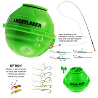ILFF-10_EXT LUCKY Portable Wireless WIFI Fish Finder For Android & iOS 45M Depth & 70M WIFI Range, With 50M WIFI Extender, Rechargeable Battery, Smart Fish Detector with Free Neoprene Bag, for Boats, Rig, Ocean, River, Kayak for Fresh and Salt Water - Instrulife