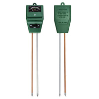 ILSO-256_glove Soil pH, Moisture & Light Meter 3 Way Tester Kit (Silver or Green with FREE Gloves), Gardening Acidity Probe Test Tool Plants Watering Quality Monitoring Checker for Garden Farm Lawn Household Indoor Outdoor - Instrulife