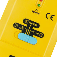 ILSM-13 3 in 1 Stud / Metal / AC Wire Detector, Handheld Wall Wood Metallic Pipe Voltage Live Scanner Finder Tracker w/ Spotlight & Groove Buzzer, for Hole Drilling Nailing Nail Construction Installation - Instrulife