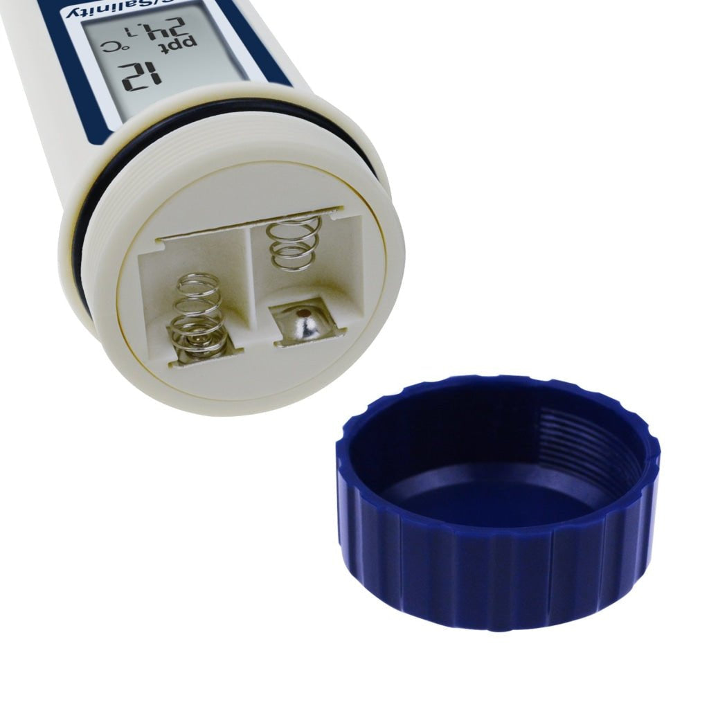 ILWQ-837_3 Pentype TDS / Salinity / Temperature Tester Water Quality Meter ATC Multiple Units (ppt, ppm, S.G., %, °C, °F) Digital Tool for Saltwater Monitoring & Testing IP65 Waterproof Housing - Instrulife
