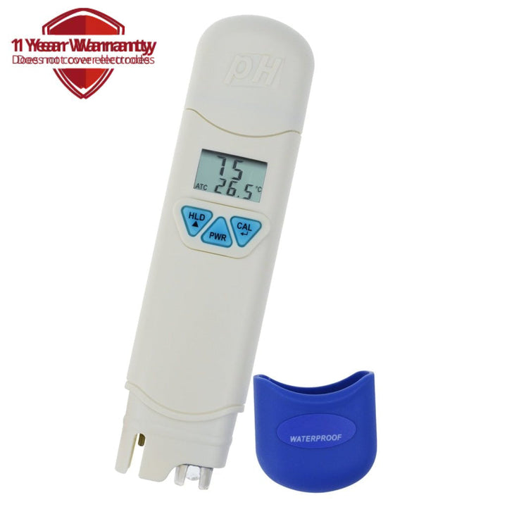 ILWQ-27 0.0-14.0 pH & Temperature Meter ATC Dual Display, Portable Digital Pen-Type Tester, IP67 Waterproof Dustproof, for Hydroponics Aquariums Drinking Water Quality Control Testing - Instrulife