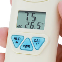 ILWQ-27 0.0-14.0 pH & Temperature Meter ATC Dual Display, Portable Digital Pen-Type Tester, IP67 Waterproof Dustproof, for Hydroponics Aquariums Drinking Water Quality Control Testing - Instrulife