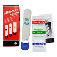 ILWQ-27 0.0-14.0 pH & Temperature Meter ATC Dual Display, Portable Digital Pen-Type Tester, IP67 Waterproof Dustproof, for Hydroponics Aquariums Drinking Water Quality Control Testing - Instrulife