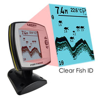 ILFF-140N1 LUCKY Fish Finder Depth Sounder Transducer 328feet(100m) with 4-level Grayscale FSTN LCD Fish Detector - Instrulife