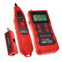 ILCT-714 Digital Cable Tester Tracker with 8 Remote Adaptor Wiremap RJ45 RJ11 BNC USB Multifunction Network Ethernet LAN Telephone Wire Cable Length Tester - Instrulife