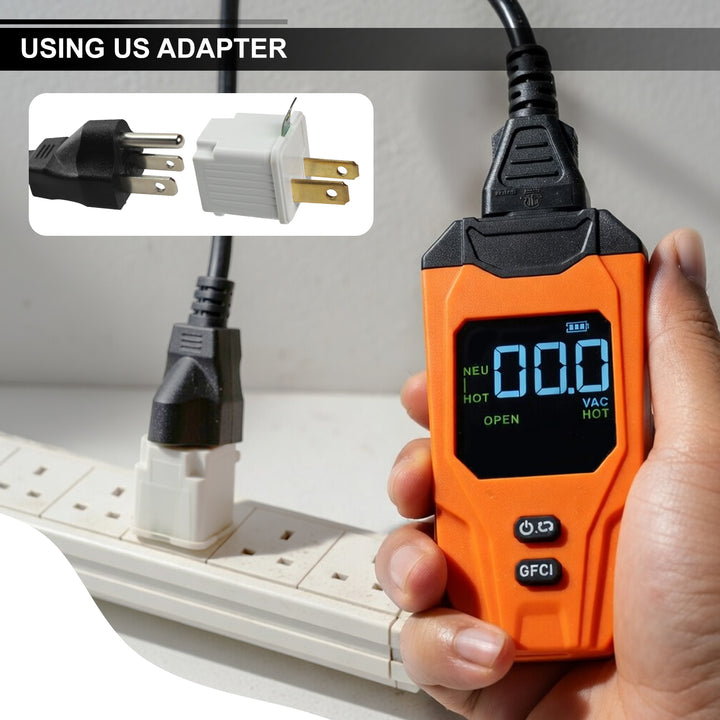ILAU-540 Digital Circuit Breaker Finder with GFCI Tester & NCV Detection Electrical Circuit Tracer High Accuracy Colored Display Audible and Visible Light Indicator