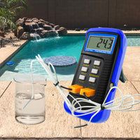 ILTH-830 Digital 2 Channels K-Type Thermometer 2 Thermocouples -50~1300°C (-58~2372°F) Handheld High Temperature Kelvin Scale Dual Measurement Meter Sensor - Instrulife