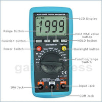 ILMU-1012 Digital Multimeter DCV ACV OHM ACA Diode Temperature Tester - Instrulife
