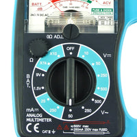 ILAM-1018 Analog 5 Scales Multimeter DC AC Voltage DC Current OHM Decibel Resistance Pocket Size - Instrulife