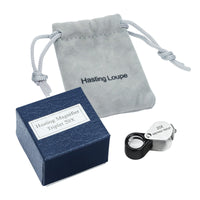 ILJL-395 20x Magnification Mini Jewelry Loupe High-quality Hasting Loupe with Optical Glass Triplet Lens, Stainless Steel Body, and Foldaway Pocket Design – Ideal for Stamp & Coin Enthusiasts, Watch Repair, and Hobby Mechanics - Instrulife