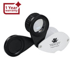 ILJL-459 Gemstone Identification 2-in-1 Tool 15x Magnifier & Jadeite Filter with 21mm Lens Diameter for Genuine Emeralds Checking, Diamonds, Jewelry, Coins, Stamps, Antiques, etc. - Instrulife