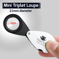 ILJL-459 Gemstone Identification 2-in-1 Tool 15x Magnifier & Jadeite Filter with 21mm Lens Diameter for Genuine Emeralds Checking, Diamonds, Jewelry, Coins, Stamps, Antiques, etc. - Instrulife