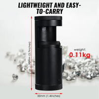 ILPO-460 Portable 93mm Length LED Gemstone Polariscope, Dual Lens with 28mm Diameter, Built-in LED Light for Jeweler, Gemologist Tool - Instrulife