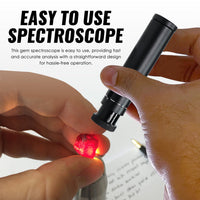 ILSP-461 Focusing Prism Spectroscope for Gemstone Analysis Adjustable Focus, 400-700nm Wavelength Range, Durable Aluminum Design for Jeweler, Gemologist Testing Tool - Instrulife