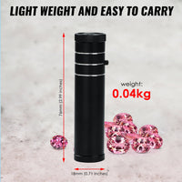 ILSP-461 Focusing Prism Spectroscope for Gemstone Analysis Adjustable Focus, 400-700nm Wavelength Range, Durable Aluminum Design for Jeweler, Gemologist Testing Tool - Instrulife