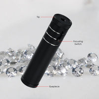 ILSP-461 Focusing Prism Spectroscope for Gemstone Analysis Adjustable Focus, 400-700nm Wavelength Range, Durable Aluminum Design for Jeweler, Gemologist Testing Tool - Instrulife