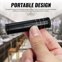 ILSP-461 Focusing Prism Spectroscope for Gemstone Analysis Adjustable Focus, 400-700nm Wavelength Range, Durable Aluminum Design for Jeweler, Gemologist Testing Tool - Instrulife