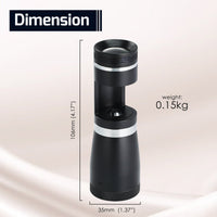 ILJL-463 Portable 10x Darkfield Loupe Gemology Magnifier Gemstone Tester 20.5mm Lens Viewing Diameter - Instrulife
