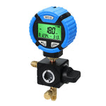 ILMT-550L Digital Low-Pressure Refrigerant Manifold Gauge -14.5~800 PSI with Leak Test Function, Control Valve & HVAC AC Repair Support