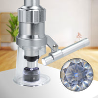ILMI-454 Magnification Microscope 100X LED Lightning Scale Loupe Compact Portable High Magnifying Glass Geology Metallurgy Research - Instrulife