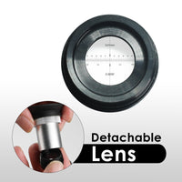 ILMI-454 Magnification Microscope 100X LED Lightning Scale Loupe Compact Portable High Magnifying Glass Geology Metallurgy Research - Instrulife