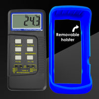 ILTH-315_2P Digital Thermocouple Temperature K Type Thermometer with 4 Probe (Wired & Stainless Steel) Dual Channel High Temperature Kelvin Scale - Instrulife
