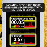 ILRM-95 Tenmars Geiger Counter Radiation RF Strength Meter Nuclear Measurement Dosimeter Dose Tester Colored Display Made in Taiwan - Instrulife