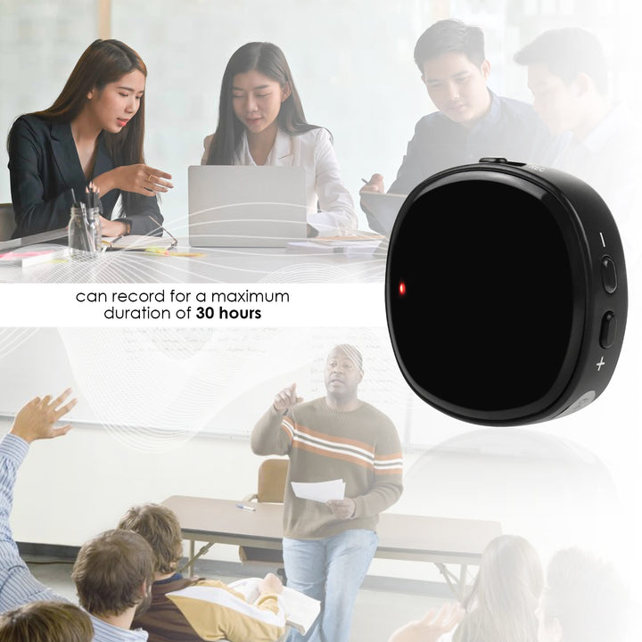 ILVR-378 Magnetic Mini Voice Activated Recorder 64GB Recording Device with Speaker 192kbps Sound Quality Long-Lasting Battery for Car Lecture Interview Meeting Class