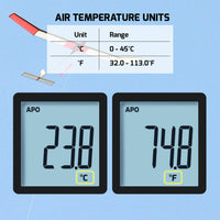 ILAN-486 Digital Air Velocity Meter High Precision Anemometer 0.3~30.0m/s, km/h, ft/m, mile/h, knots Units with Air Temperature Measurement - Instrulife