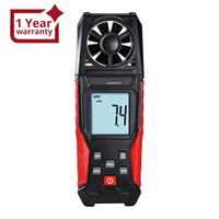 ILAN-486 Digital Air Velocity Meter High Precision Anemometer 0.3~30.0m/s, km/h, ft/m, mile/h, knots Units with Air Temperature Measurement - Instrulife