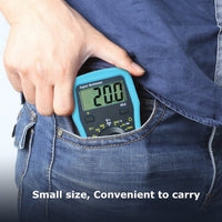 ILMU-1008 Digital Multimeter w/ Test Leads, Overload Protection, DC AC Voltage Resistance Diode Measure DMM Multi Meter Tester 1999 Readings, Backlight - Instrulife