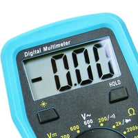 ILMU-1008 Digital Multimeter w/ Test Leads, Overload Protection, DC AC Voltage Resistance Diode Measure DMM Multi Meter Tester 1999 Readings, Backlight - Instrulife