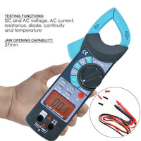 ILAU-1014 Digital Clamp Meter DC AC Audible Continuity Tester CE Marking Reading 1999 LCD Backlight - Instrulife