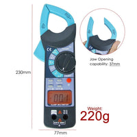 ILAU-1014 Digital Clamp Meter DC AC Audible Continuity Tester CE Marking Reading 1999 LCD Backlight - Instrulife