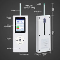 ILEM-506 Digital Gauss Meter / Tesla Meter - High Precision Portable Magnetic Field Detector 0~25k Gs (0~2500 mT) Range for Magnet Testing, Motors & Industrial Applications HD Colored Display with Hall Sensor - Instrulife