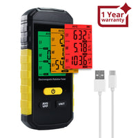 ILEM-511 Professional 3-in-1 EMF RF Meter: Electric / Magnetic / RF Field Detector with Data Hold & Alarm, EMF Safety Tester for Home / Industry Use - Instrulife