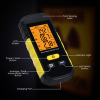ILEM-511 Professional 3-in-1 EMF RF Meter: Electric / Magnetic / RF Field Detector with Data Hold & Alarm, EMF Safety Tester for Home / Industry Use - Instrulife