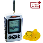 ILFF-11 Lucky Portable Wireless Fish Finder Locator with 45m (135ft) Depth & 120m (400ft) Wireless Range, Display Water Temperature/ Fish Size & Location, Fishing Gear Tools for Fresh & Salt water, Ocean, Sea, Lake, River, Ice Icy Water, 90° beam angle - Instrulife