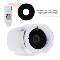 ILSH-36 Waterproof Digital Shower Thermometer w/ Alarm Alert Hot Cold CE Approved 0 ~ 69°C - Instrulife
