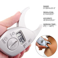 ILBC-117 Digital Body Fat Caliper Analyzer Measure mm inch LCD for Men / Women Healthy Pocket Weight Monitor - Instrulife