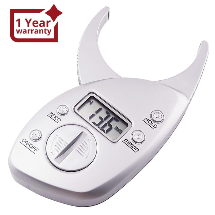 ILBC-117 Digital Body Fat Caliper Analyzer Measure mm inch LCD for Men / Women Healthy Pocket Weight Monitor - Instrulife