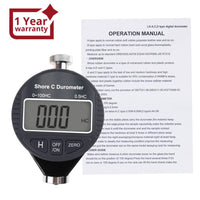 ILHT-560 Shore C Digital Hardness Meter Durometer 0~100HC, for Soft Rubber Testing, Foam, Sponges with LCD Display Pocket Size Tester - Instrulife