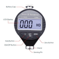 ILHT-112 Shore D Digital Hardness Meter Durometer 0~100HD Pocket Size Tester with LCD Display - Instrulife