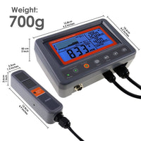 ILAQ-7530 Digital CO2 Carbon Dioxide IAQ Monitor Controller with Relay Function 4.5M Cable NDIR Sensing Probe for Green House Home, Office, Factory - Instrulife
