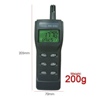 ILDA-77535_CD High Accuracy CO2, RH & Temp Real-Time Monitor Kit Set w/PC Software Recording Analyzer, Portable Indoor Air Quality Carbon Dioxide Meter Sensor, Temperature/Dew Point/Wet Bulb/Humidity - Instrulife