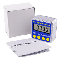 ILAF-38 Digital Bevel Box Inclinometer with Magnets & Always Upright Display Protractor Large LCD - Instrulife