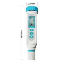 ILWQ-58 Digital Conductivity TDS Meter, ppm ppt uS mS °C/°F Pentype Water Quality Tester with ATC - Instrulife